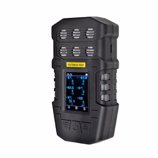 Rilevatore di gas portatile multiplo di qualità dell'aria IP66 Contatore di particelle di gas/polvere 6 in 1/Co/CO2/No2/So2/Pm2,5/Pm10