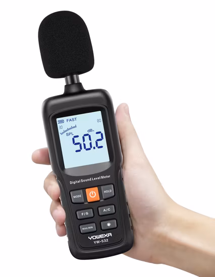 Strumenti di misura del livello sonoro Misuratore di rumore digitale